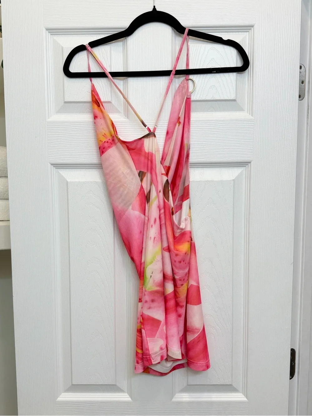 Peppermayo Pink & White Floral Mini Dress